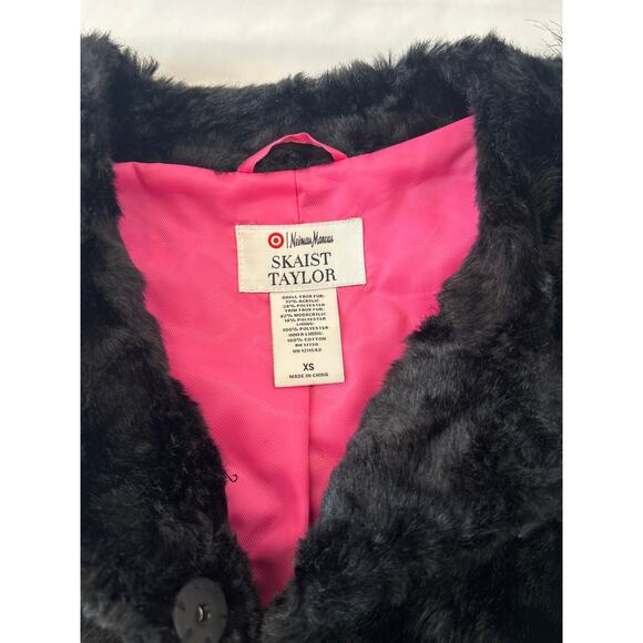 Skaist Taylor women's Black Fur Button Up Vest Size XS - Picture 2 of 4